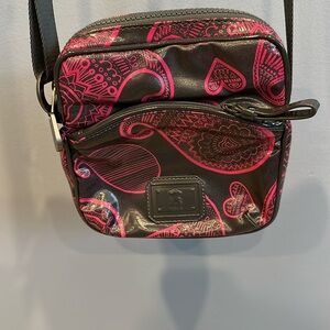 Tous rubber pink and black crossbody bag
